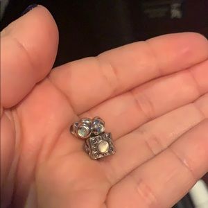 Moonstone and blue spacer for @erica_890